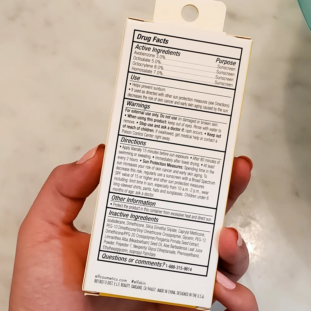 ELF Skin Invisible Sunscreen SPF 35 - Yellow